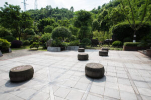 Paver patio patterns in Largo with herringbone design