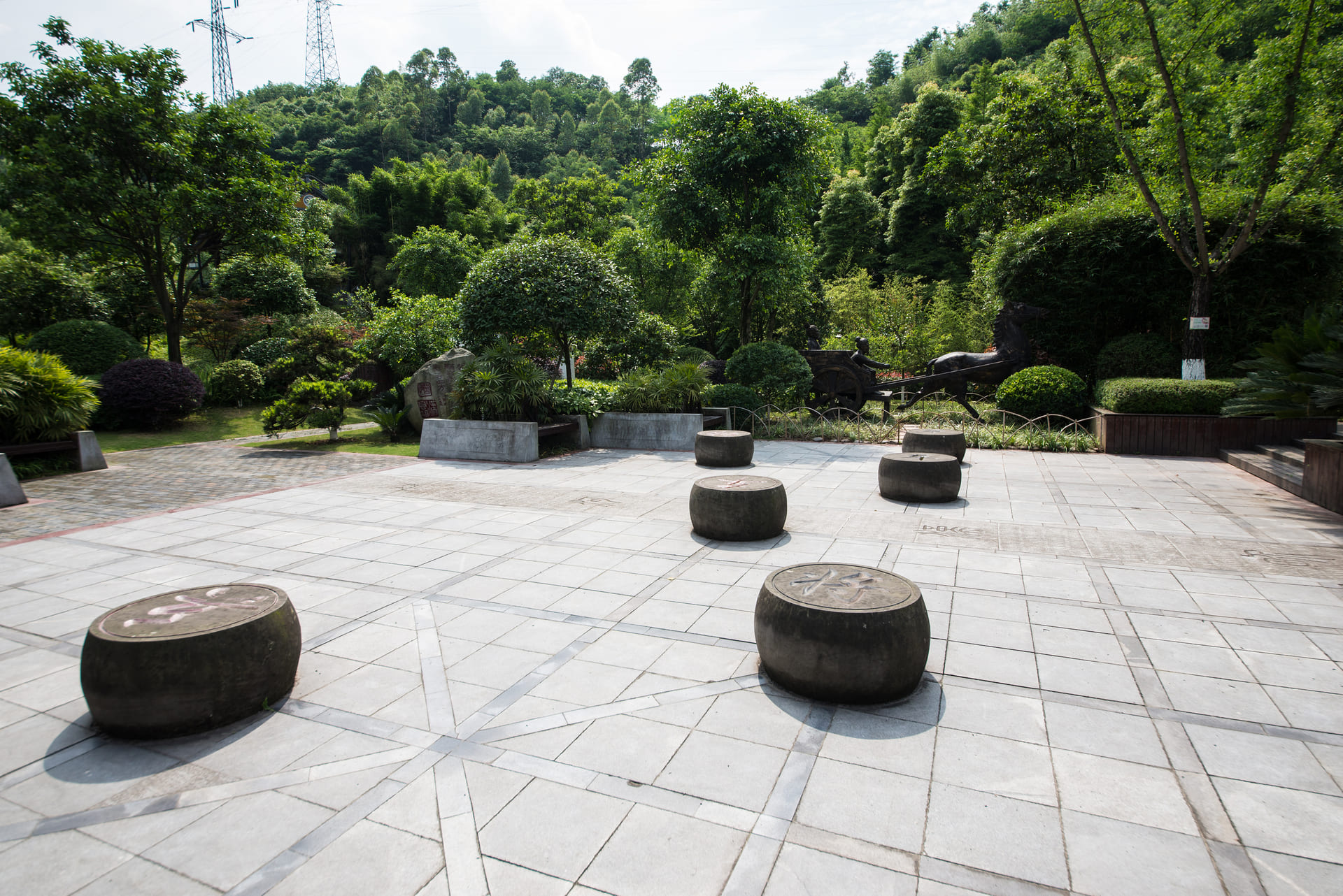 Paver patio patterns in Largo with herringbone design