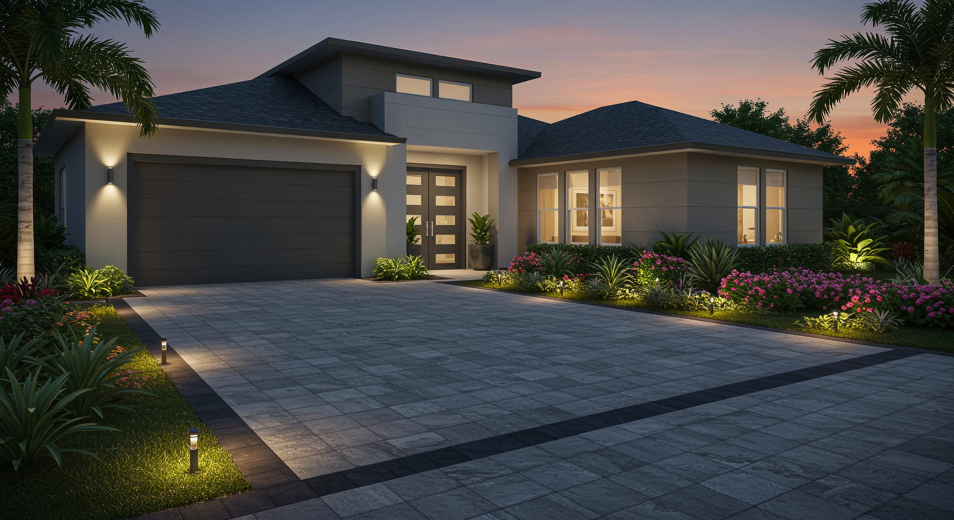 Modern Driveway Paver Ideas Largo FL