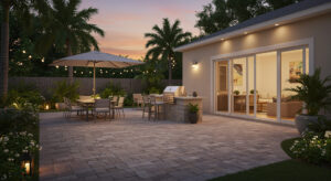 Backyard Renovation with Pavers Florida
