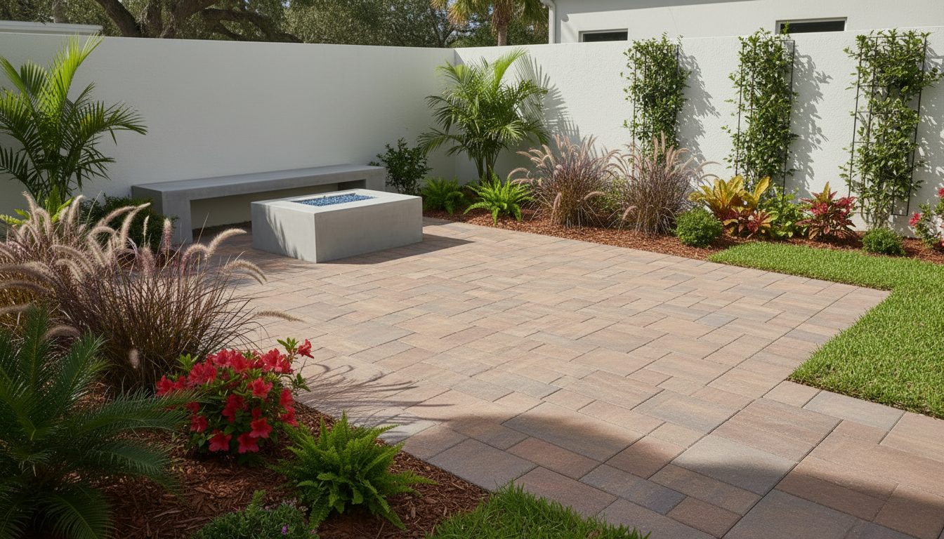Sustainable landscaping solutions with pavers Florida