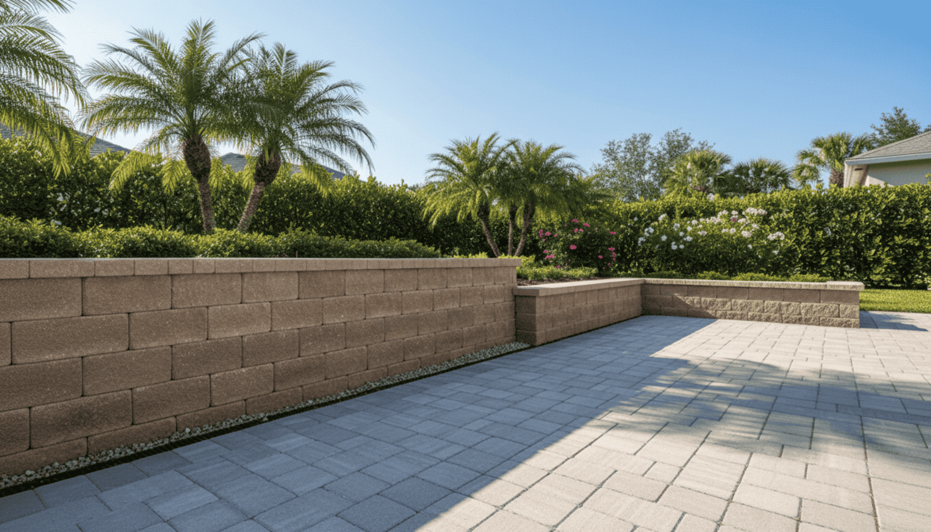 Retaining vs Seating Walls Florida