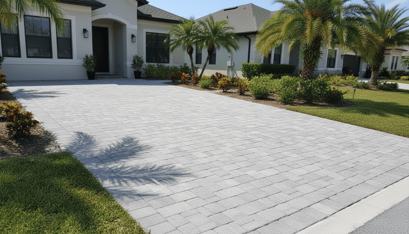 Driveway Expansion with Pavers Florida