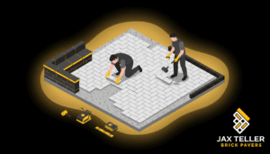 Paver patio cost Largo FL — professionally installed brick paver backyard patio by JaxTeller Brick Pavers