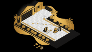 Paver driveway installation Clearwater FL — herringbone brick paver driveway with soldier course border by JaxTeller Brick Pavers