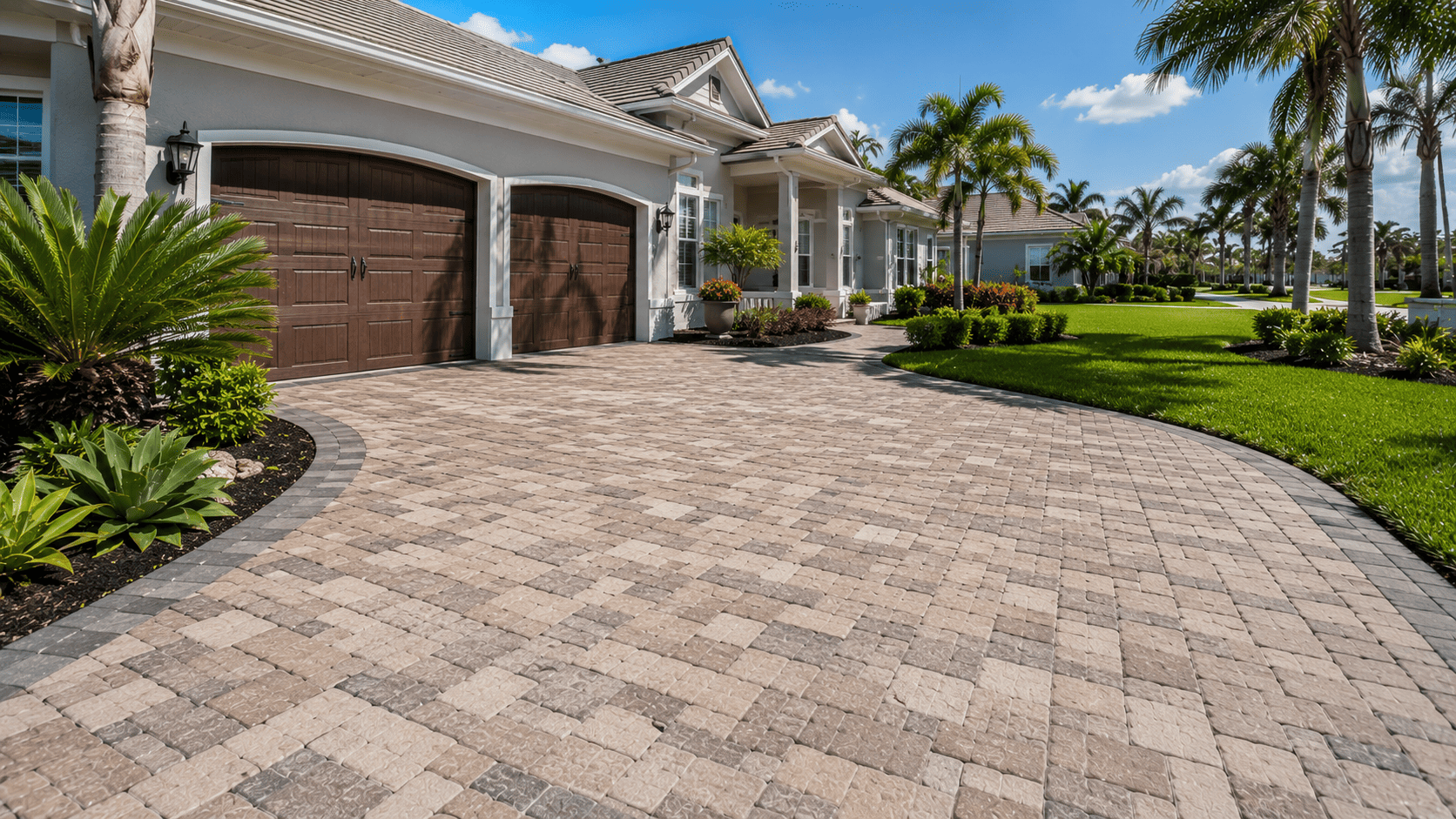 Do Paver Driveways Hold Up Better Than Stamped Concrete in Coastal Florida