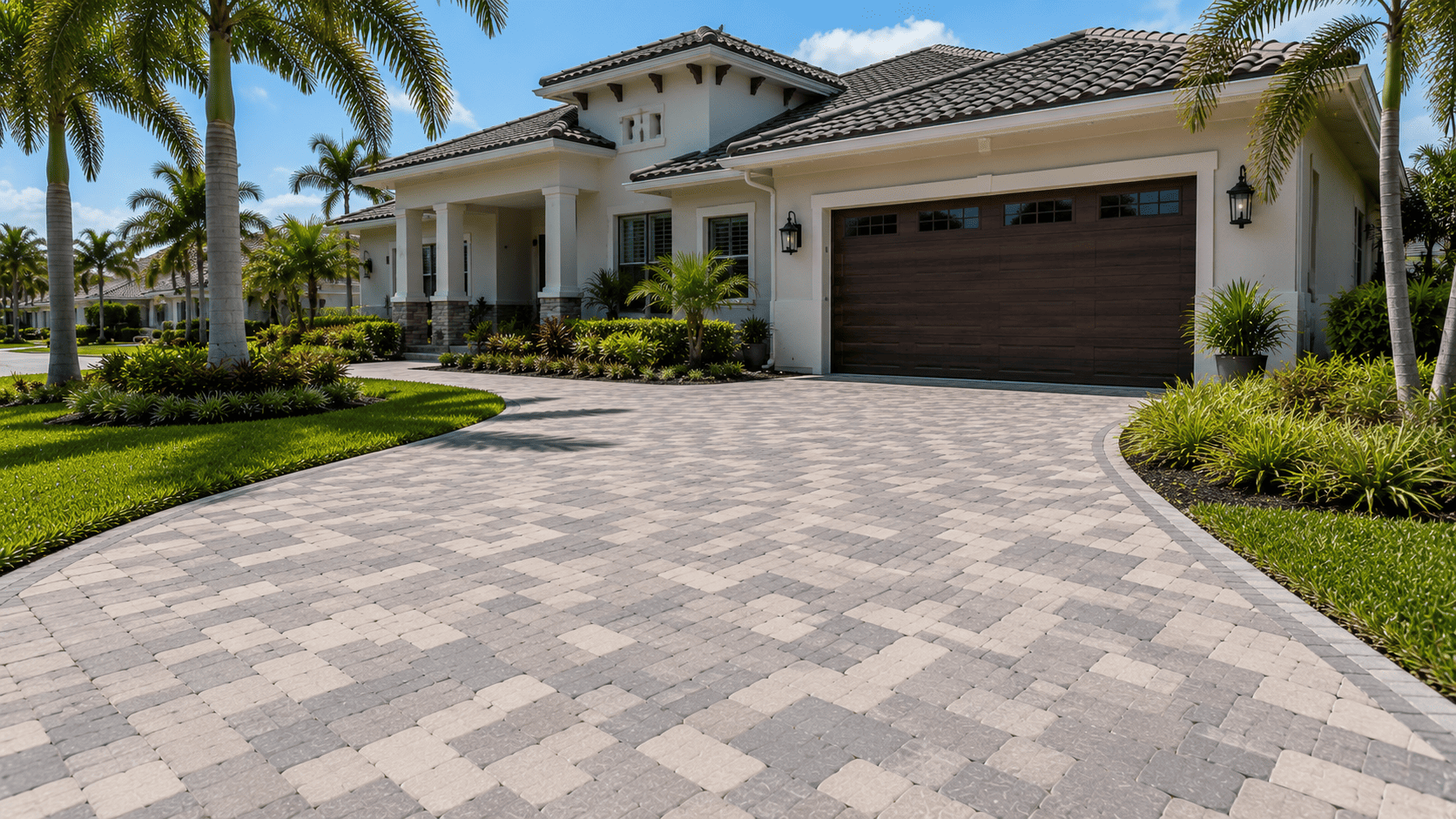 Paver Color Combinations That Stay Cooler in Florida Sun