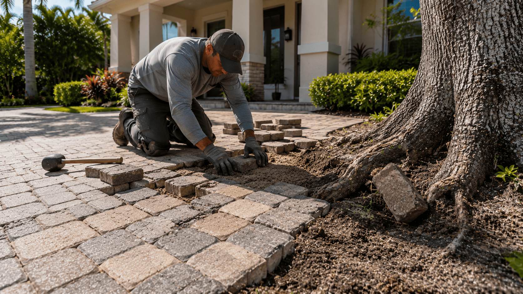 How to Budget Paver Repairs After Tree Root Damage in Largo FL