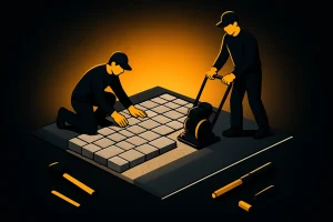 driveway paver base problems project designed for a Florida home