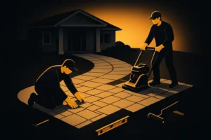 driveway walkway pavers Clearwater Beach FL project designed for a Florida home
