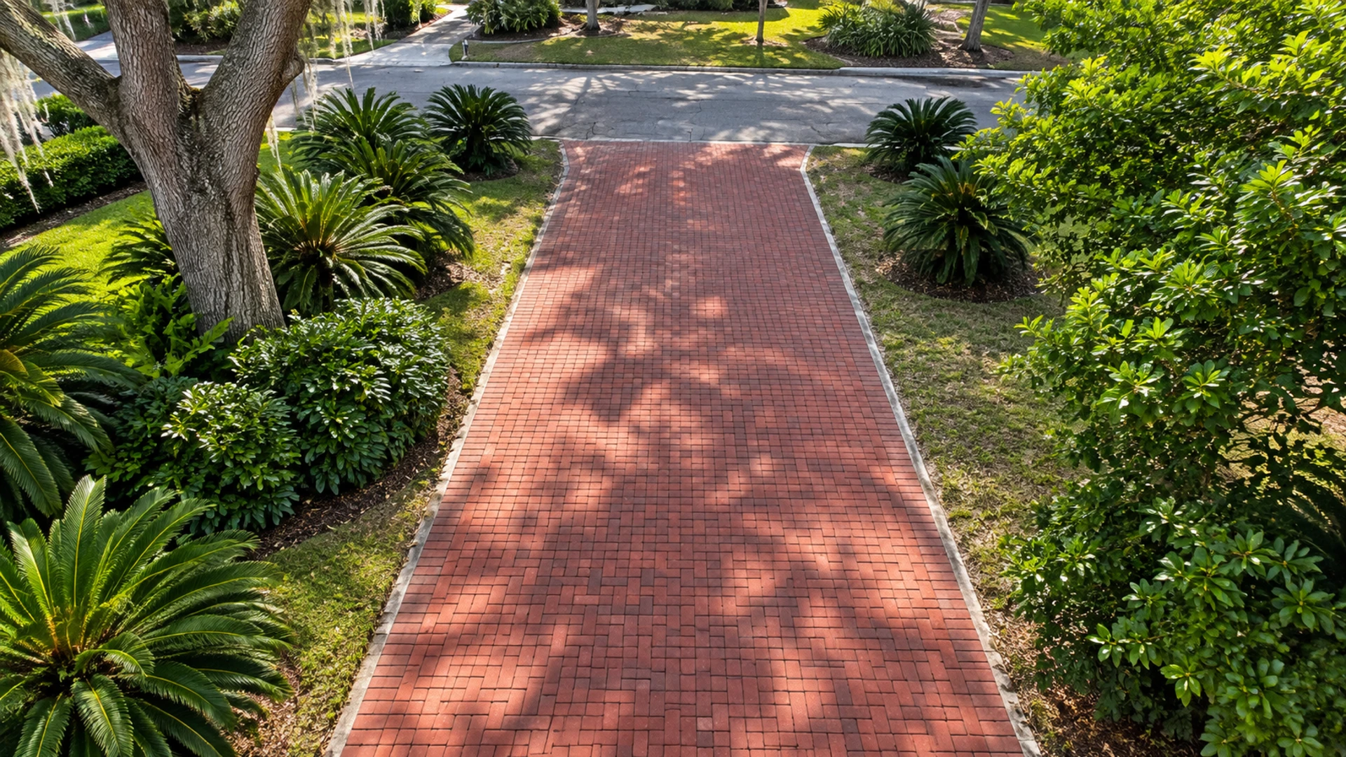 paver repair color variation on a completed JaxTeller Brick Pavers project