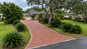 post storm paver inspection on a completed JaxTeller Brick Pavers project