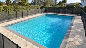 pool deck paver joints on a completed JaxTeller Brick Pavers project
