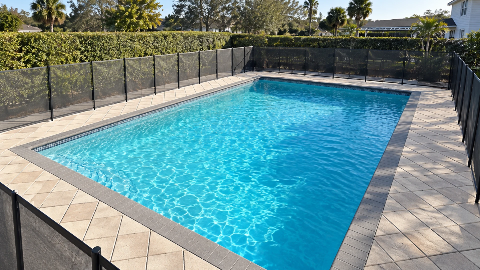 pool deck paver joints on a completed JaxTeller Brick Pavers project